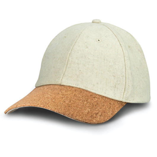 Promotional Felt 6 Panel Caps Ecru